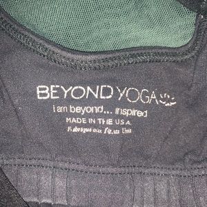 Beyond yoga black tank workout top